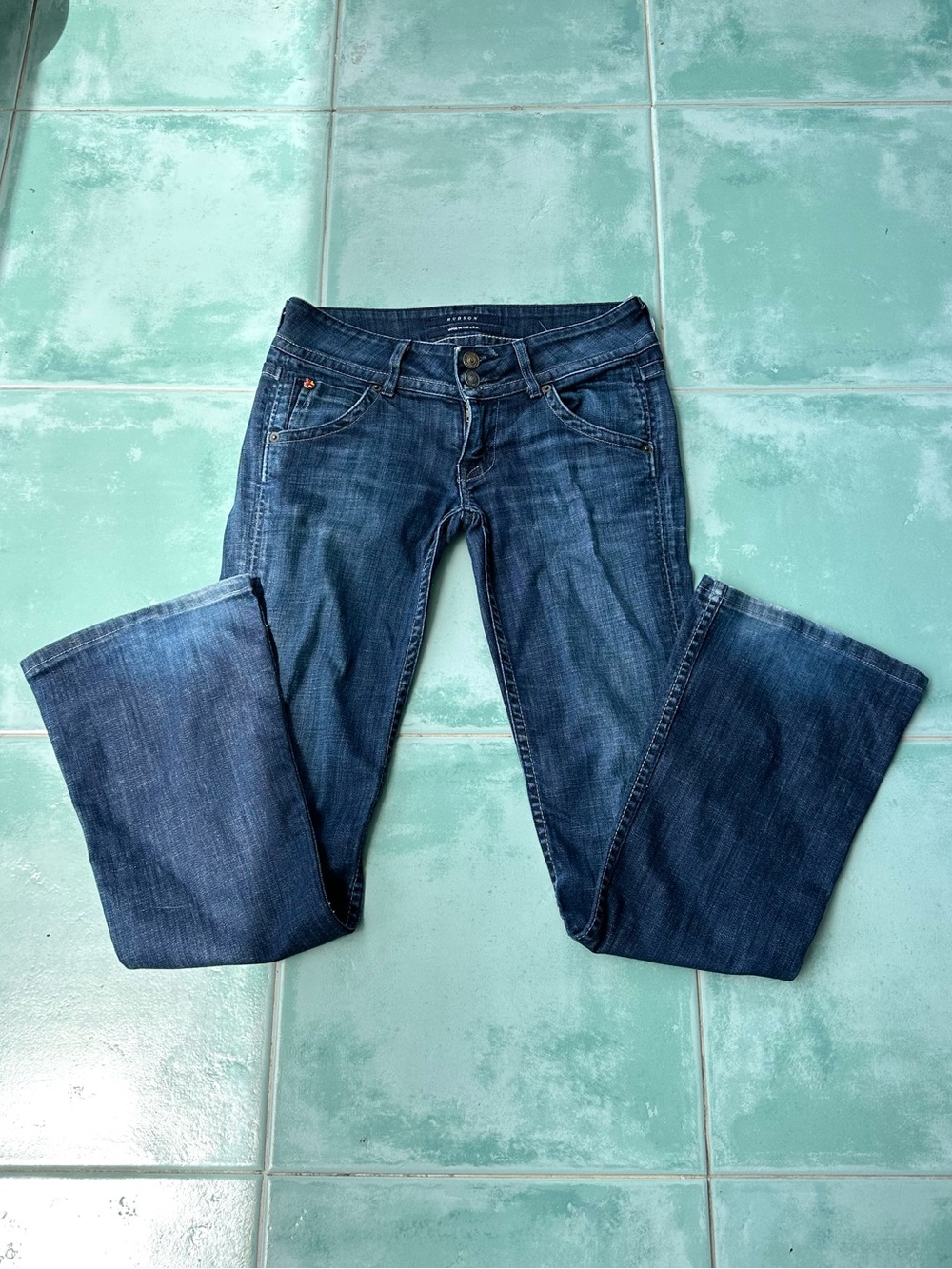 Hudson Jeans Dark Wash Bootcut Low Rise Made in USA Sz 25